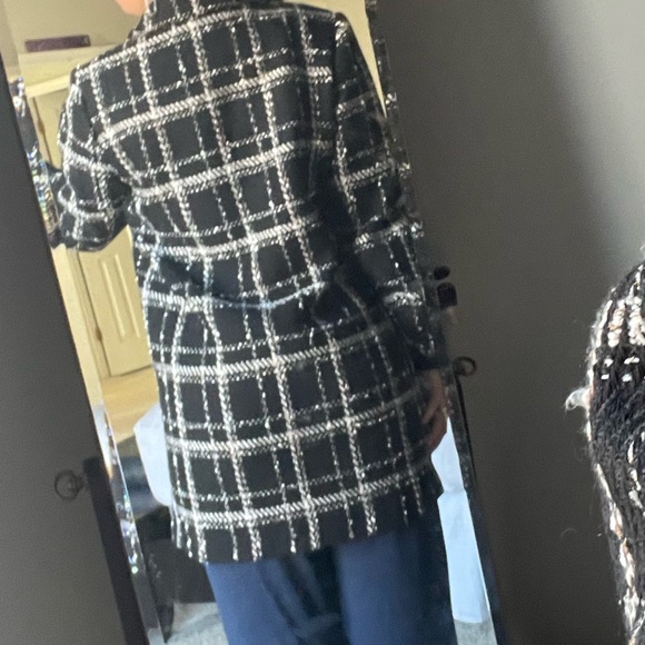 SALE!!!!! NEW elegant Liz Claiborne tweed plaid coat XL fits large - Picture 9 of 13